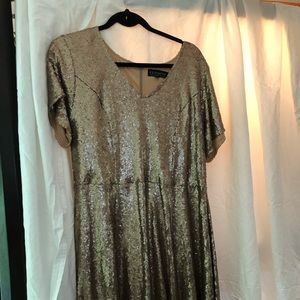 Eloquii Rose Gold Sequin Dress